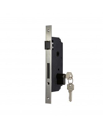 Door Lock 40m(Steel & Black ) without handles