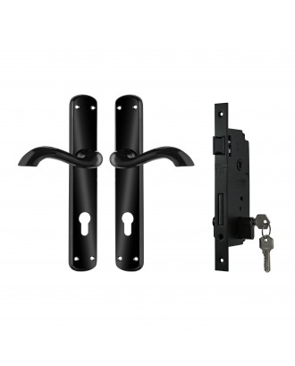 SOFAB Door Lock with handles ( BLACK ) 40MM