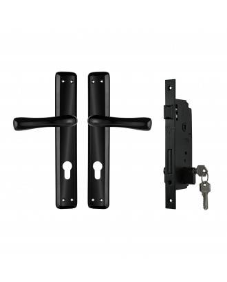 SOFAB Door Lock with handles ( BLACK ) 40MM
