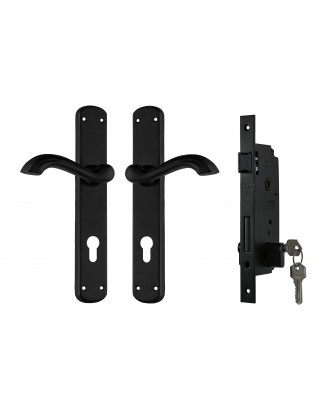 SOFAB Door Lock with handles ( BLACK ) 40MM